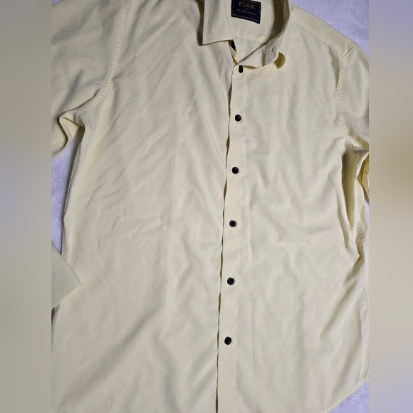 Flex Mens Shirt Size M Medium Luxury Collection Top Dress Casual Formal Italy - Picture 7 of 9